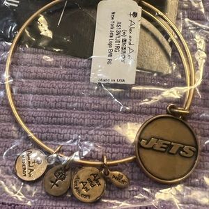 NY Jets Bracelet Alex & Ani gold NFL football New York